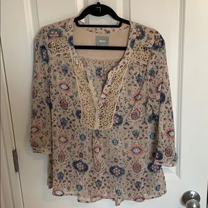 Maeve patterned summer blouse